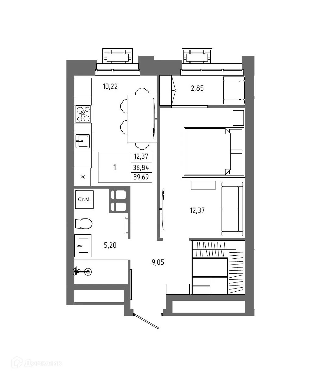 Фото квартиры в ЖК ОМЕГА