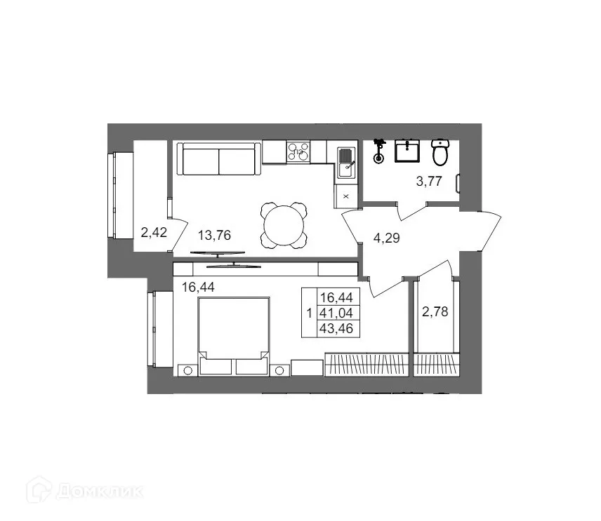 Фото квартиры в ЖК Клубный дом на Жукова