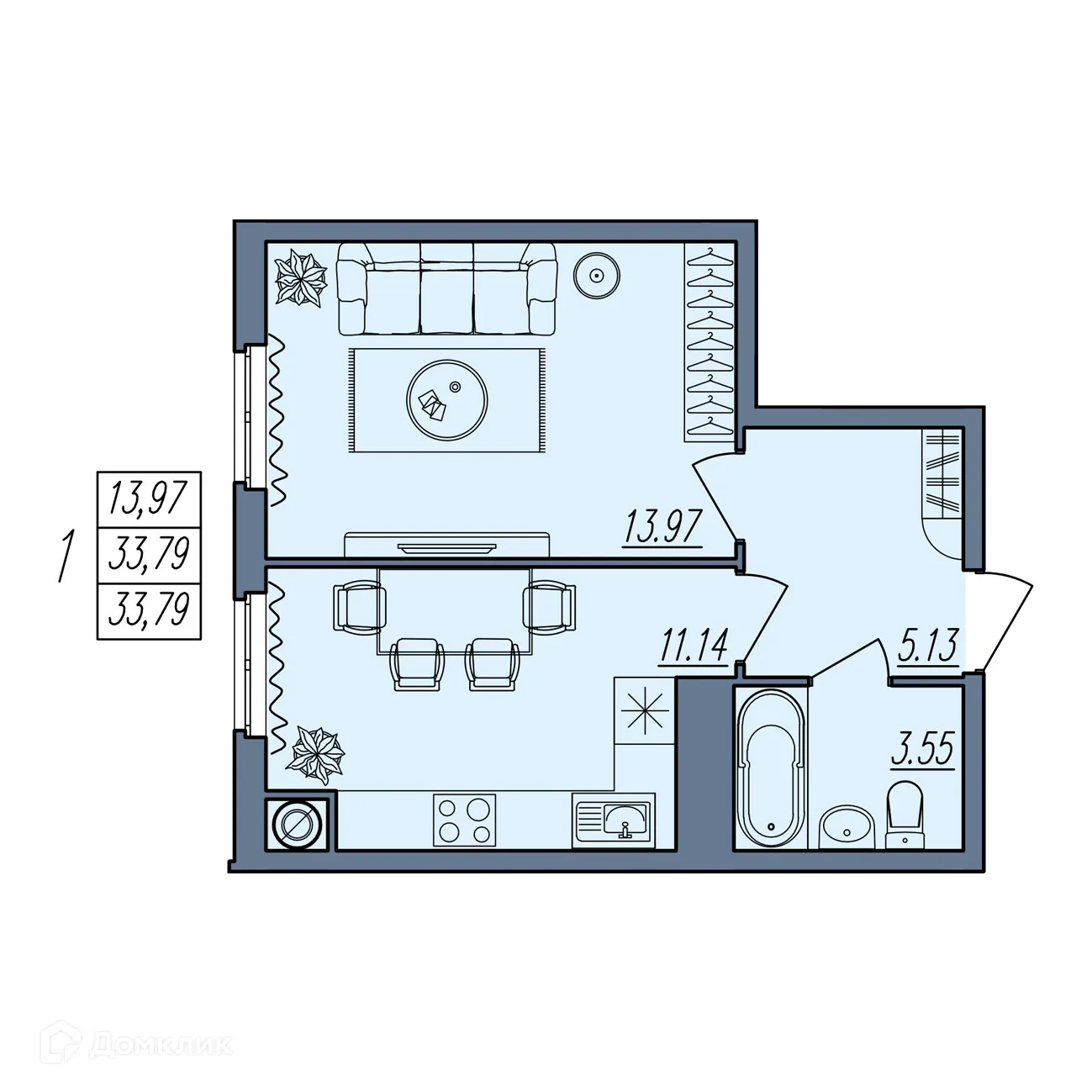 Фото квартиры в ЖК Новый