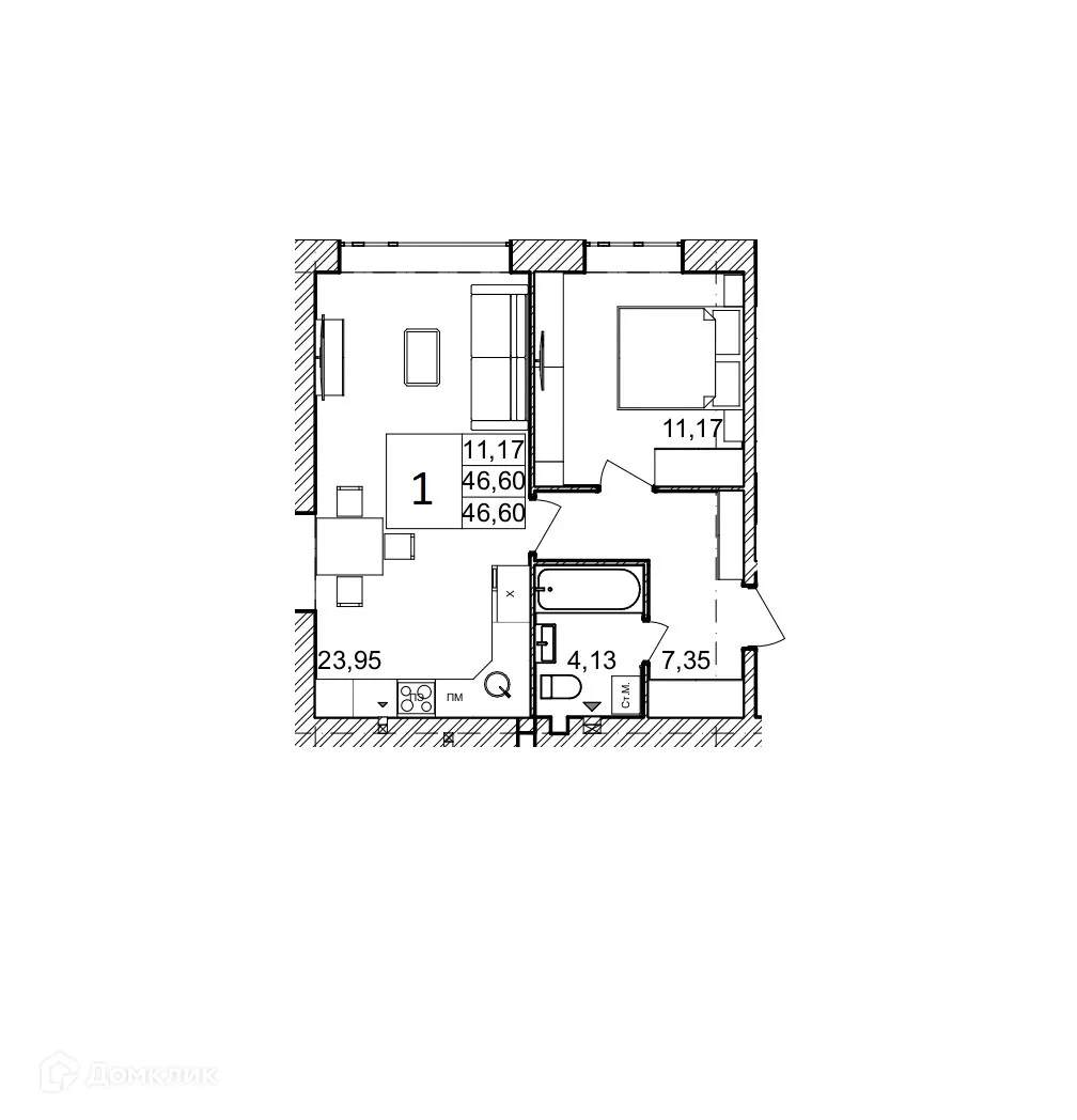 Фото квартиры в ЖК ОНЕГИН