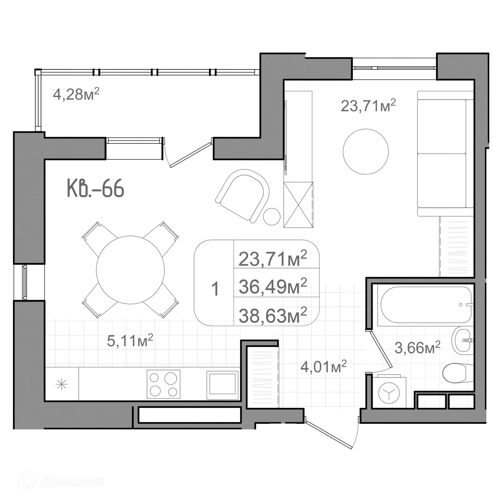 Фото квартиры в ЖК ФАКУЛЬТЕТ