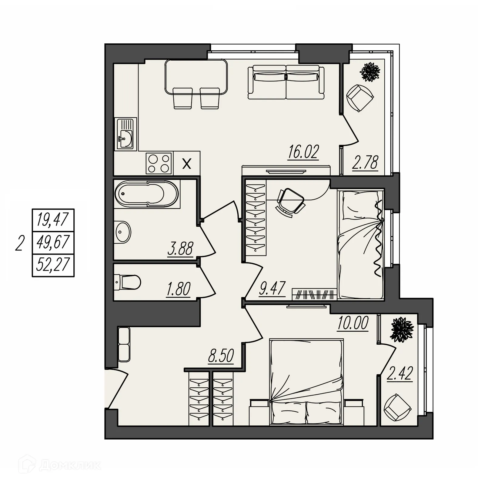 Фото квартиры в ЖК БЕРЕГ ВОЛГИ