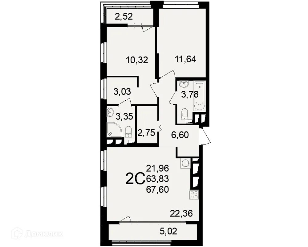 Фото квартиры в ЖК"Новое измерение"