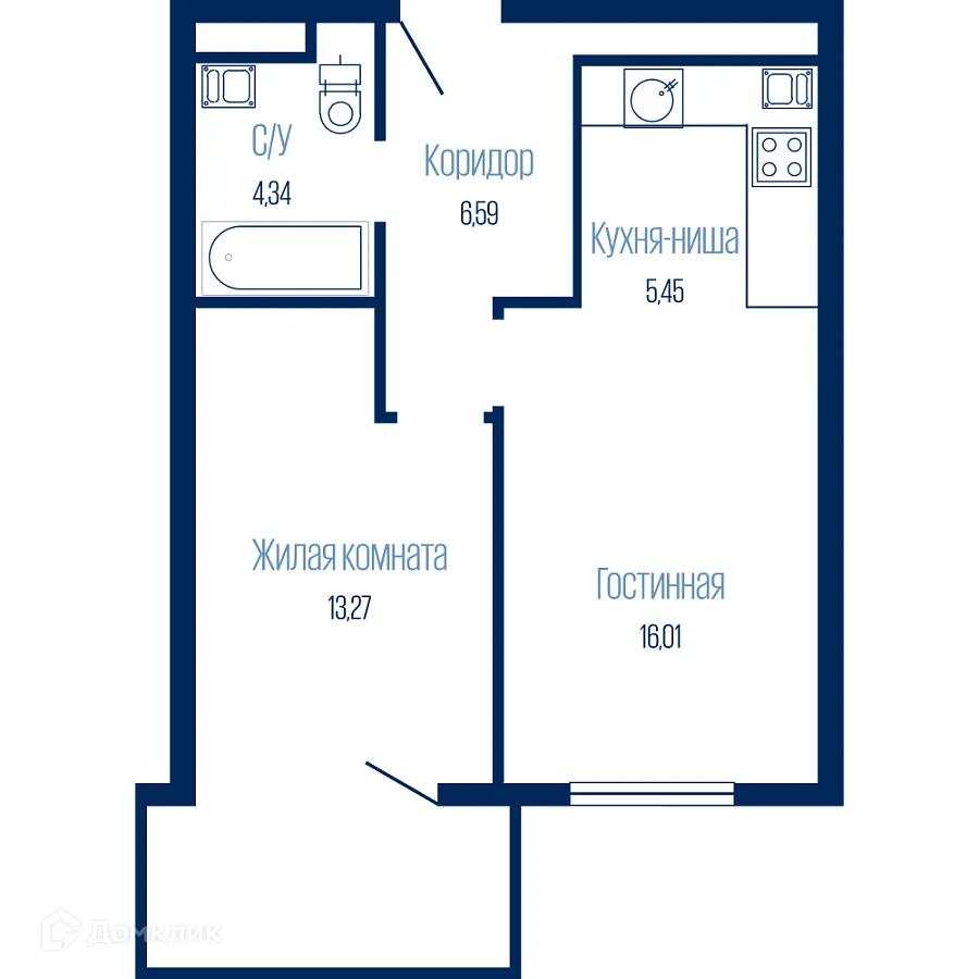 Фото квартиры в ЖК Крылья