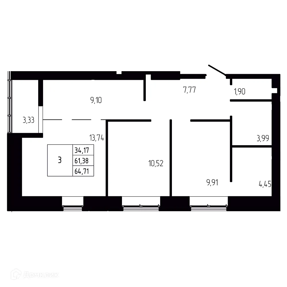 Фото квартиры в ЖК Santorini