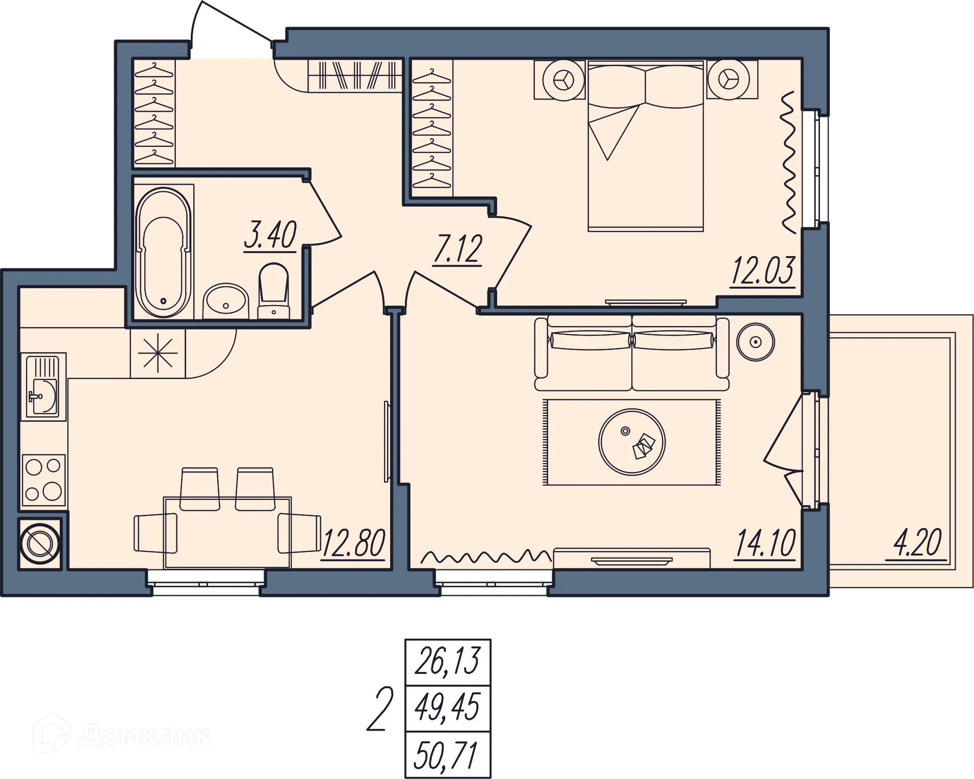 Фото квартиры в ЖК Новый