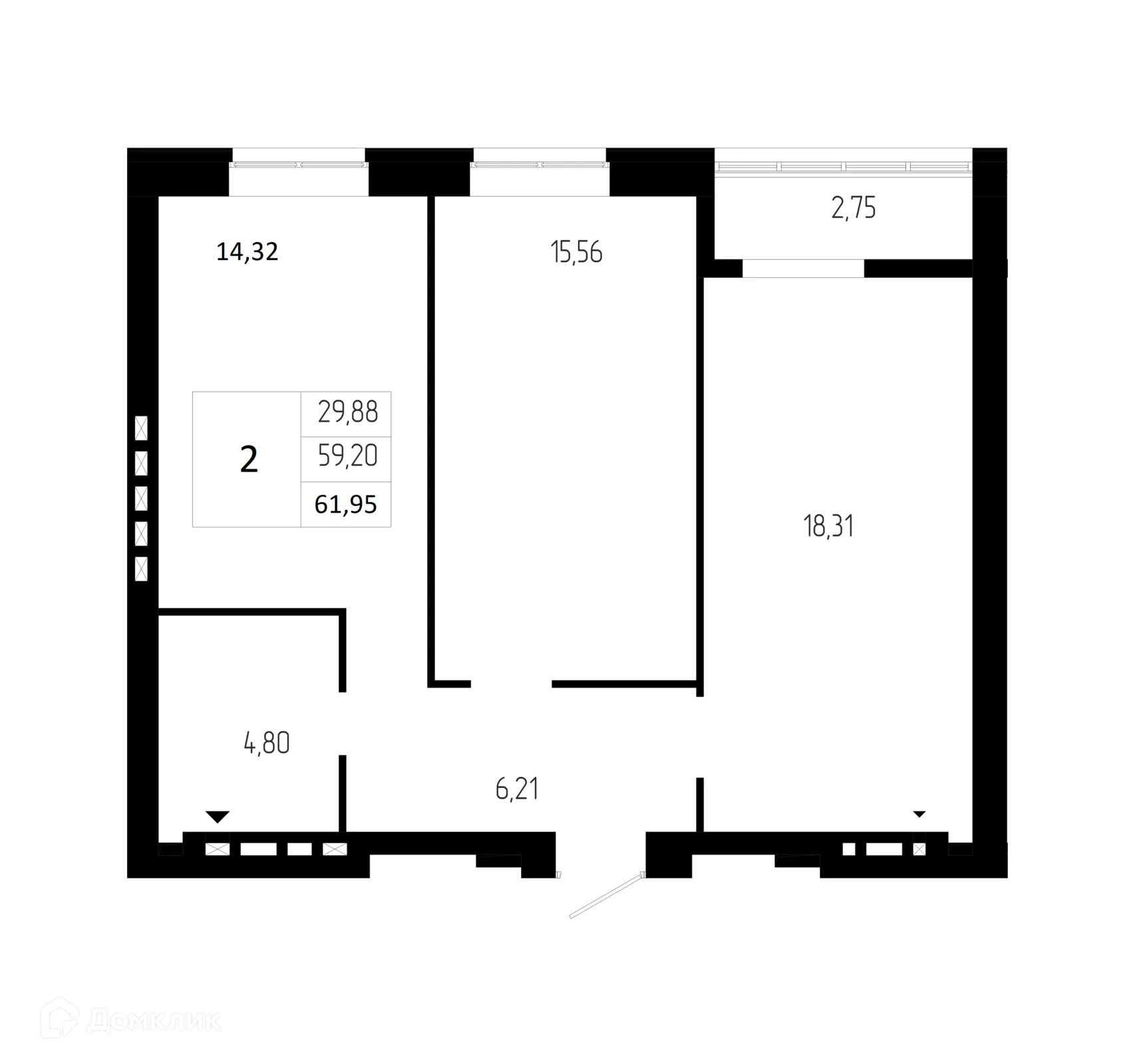 Фото квартиры в ЖК ОНЕГИН