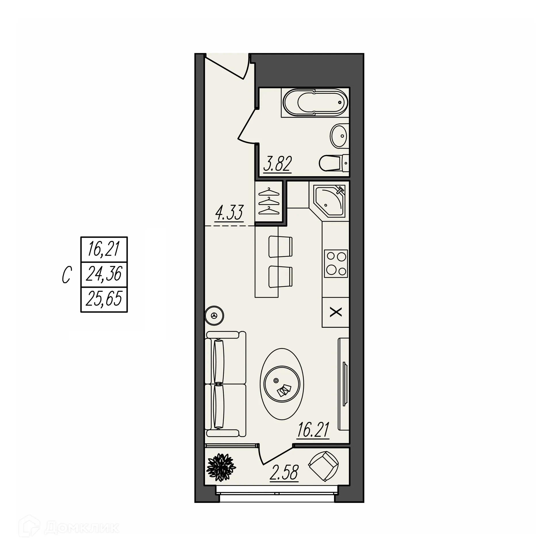 Фото квартиры в ЖК БЕРЕГ ВОЛГИ