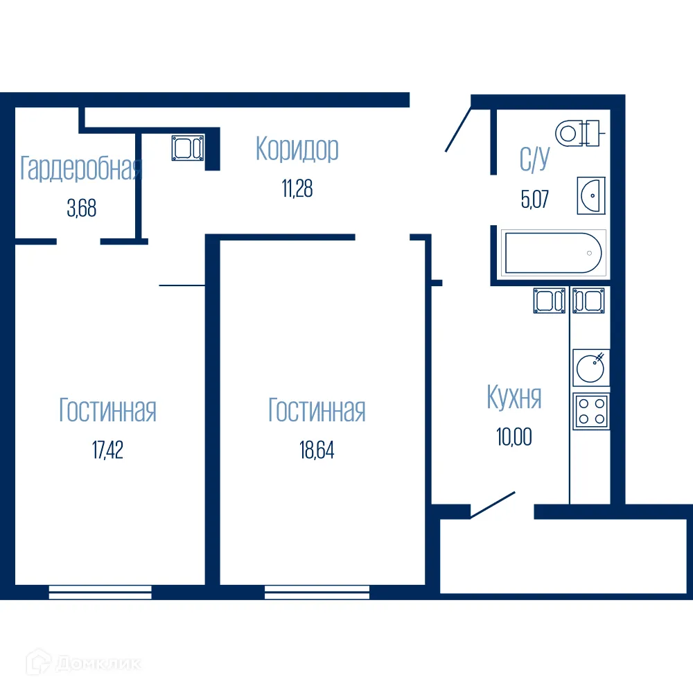 Фото квартиры в ЖК Крылья