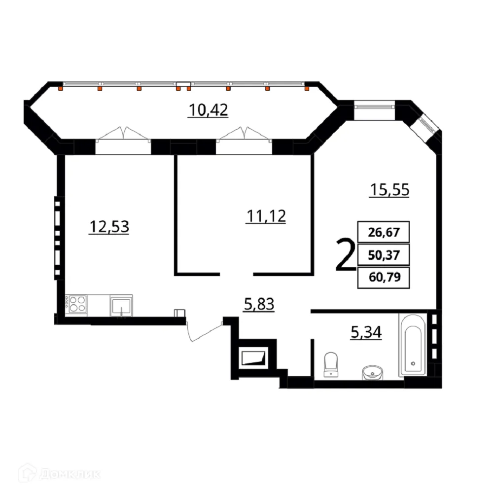 Фото квартиры в ЖК "Резиденция"