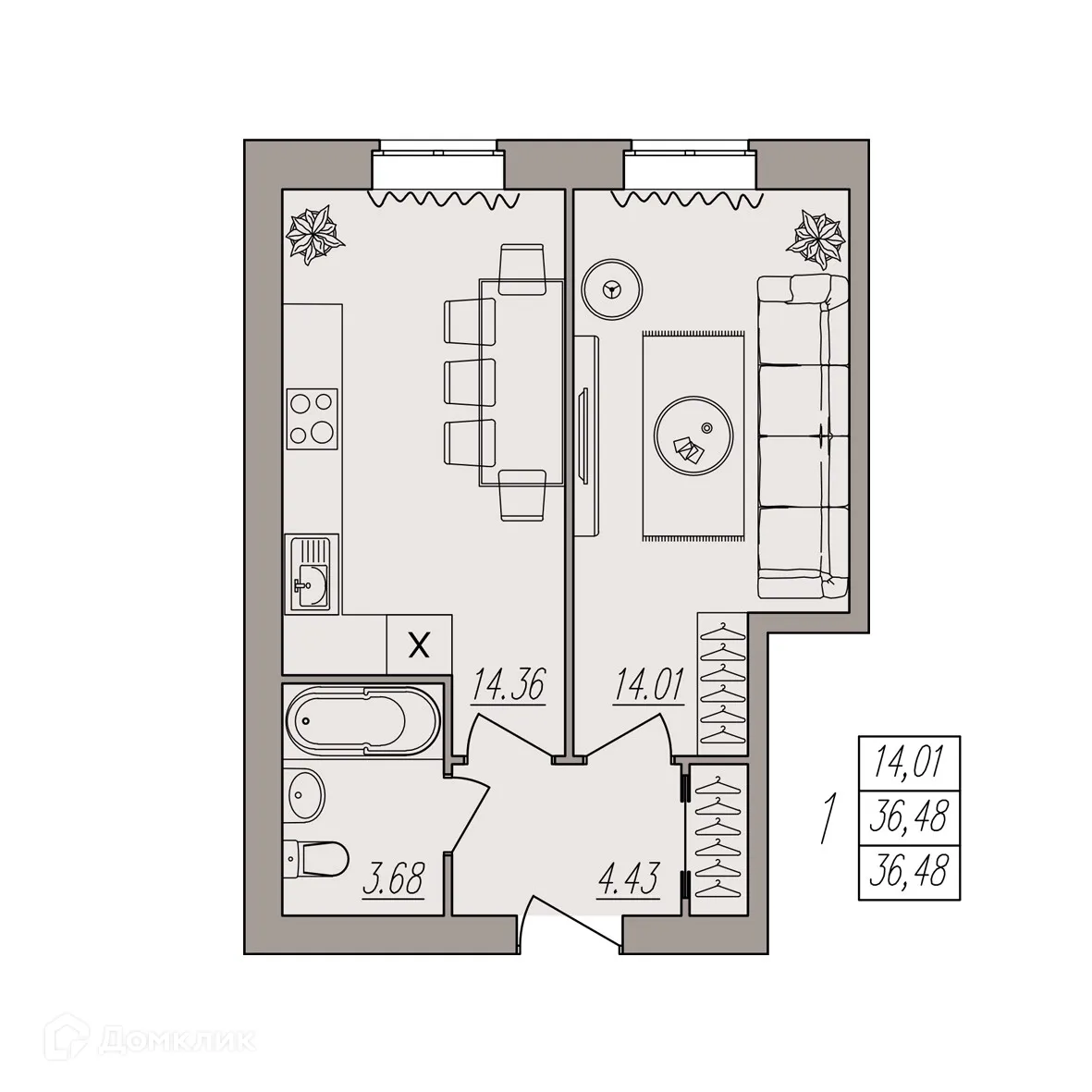 Фото квартиры в ЖК Герои