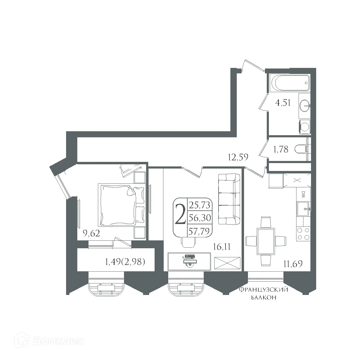 Фото квартиры в ЖК DOLCE VITA