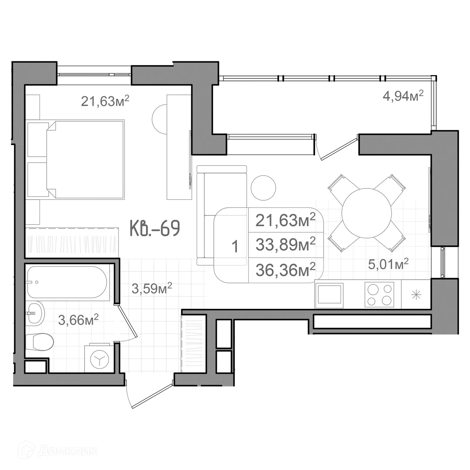 Фото квартиры в ЖК ФАКУЛЬТЕТ