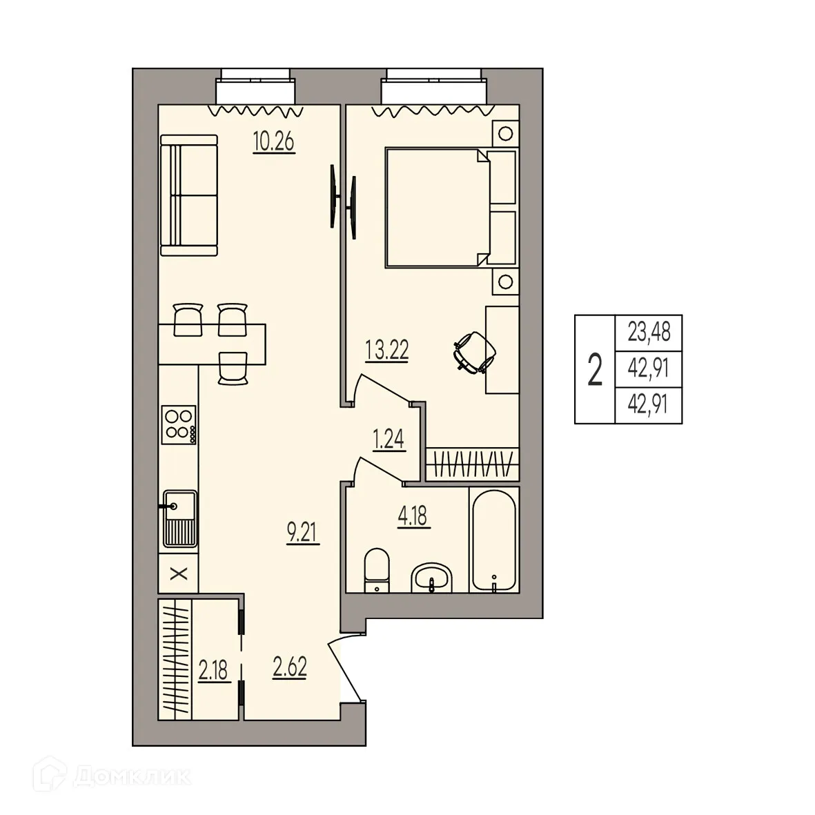 Фото квартиры в ЖК Герои