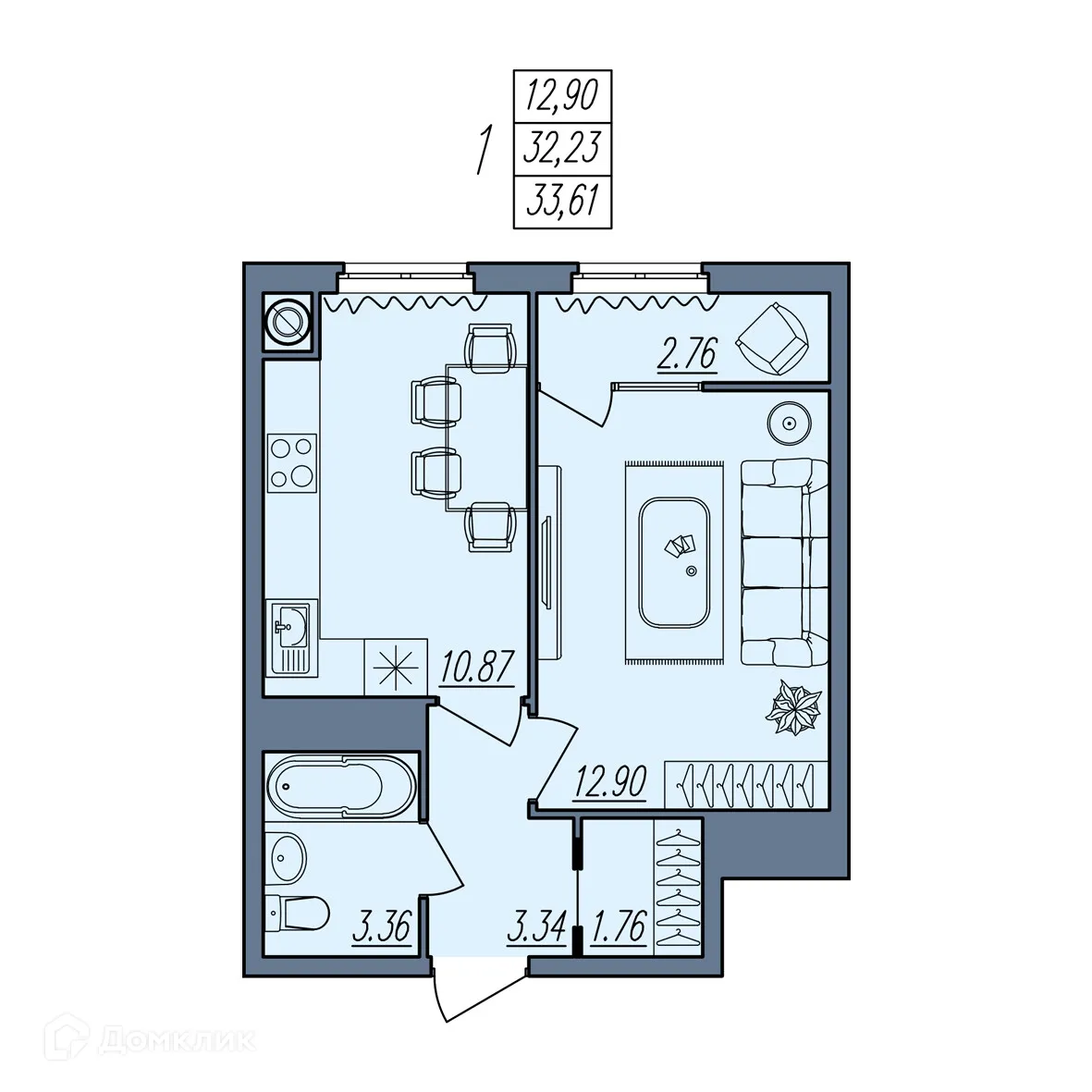 Фото квартиры в ЖК Новый