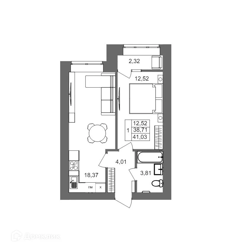 Фото квартиры в ЖК Клубный дом на Жукова