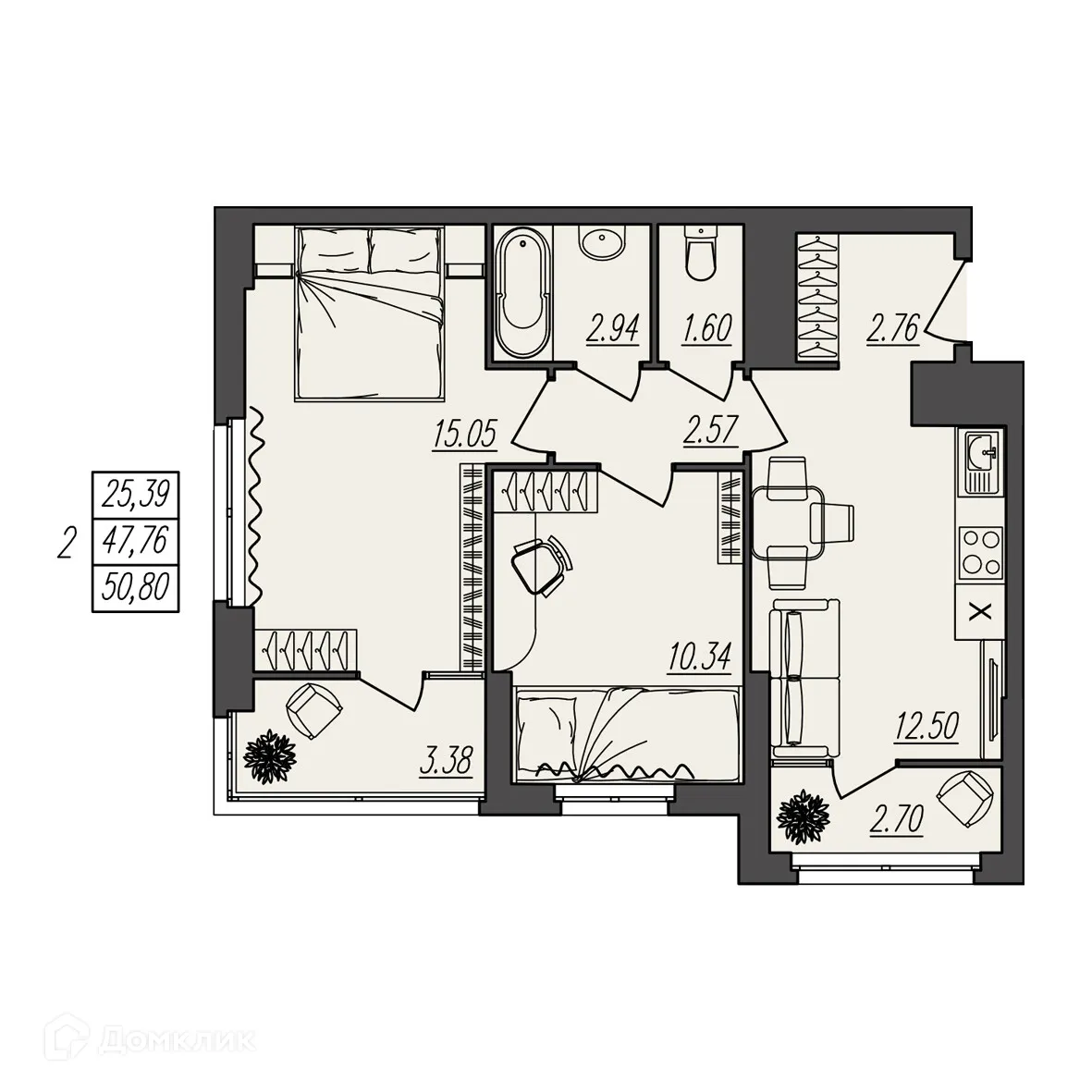 Фото квартиры в ЖК БЕРЕГ ВОЛГИ