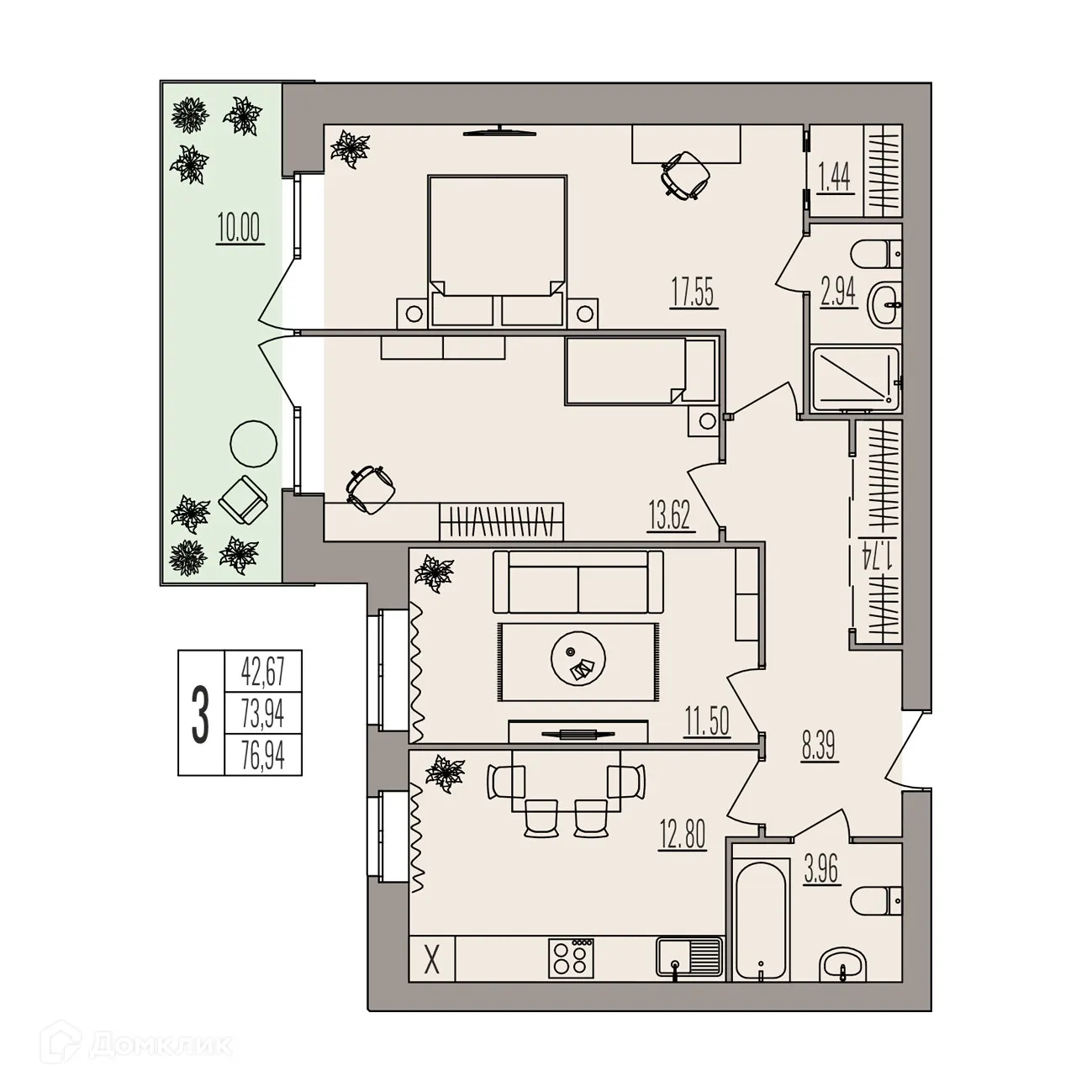 Фото квартиры в ЖК Герои