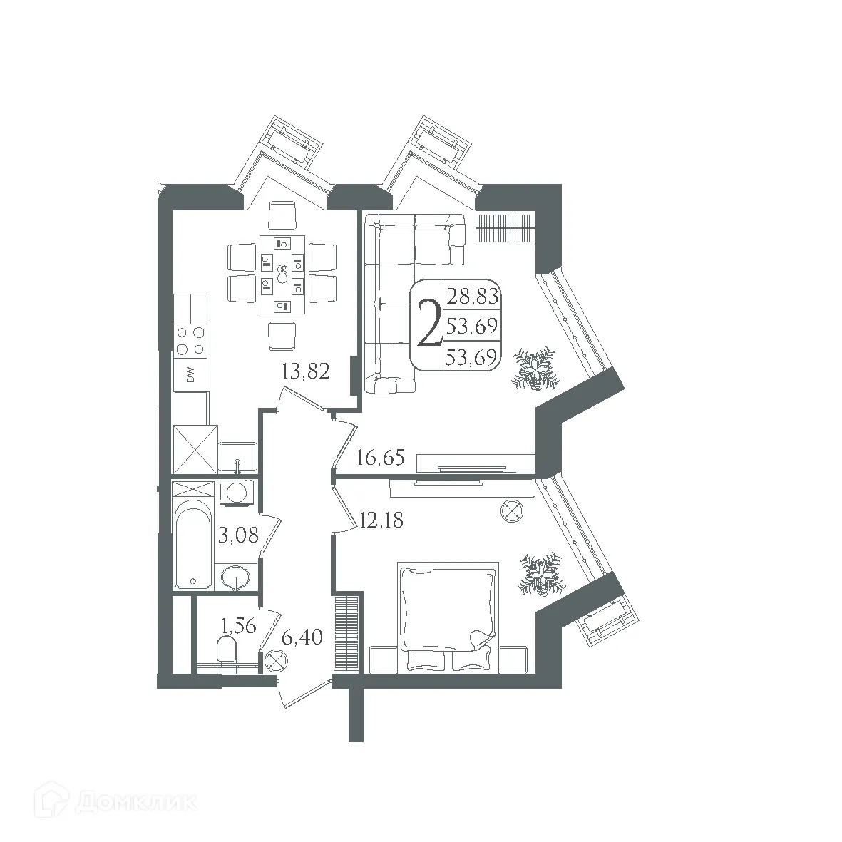 Фото квартиры в ЖК DOLCE VITA