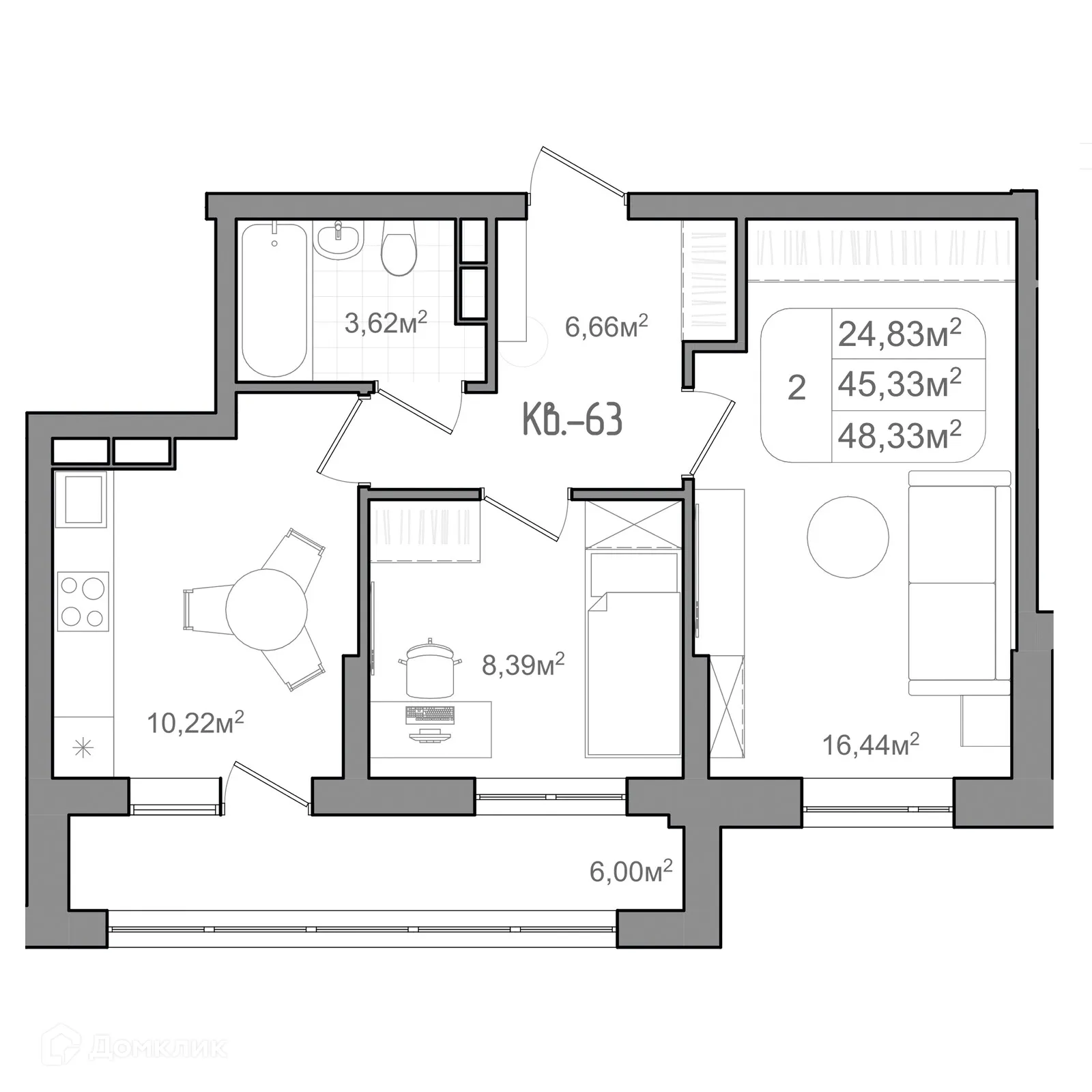 Фото квартиры в ЖК ФАКУЛЬТЕТ