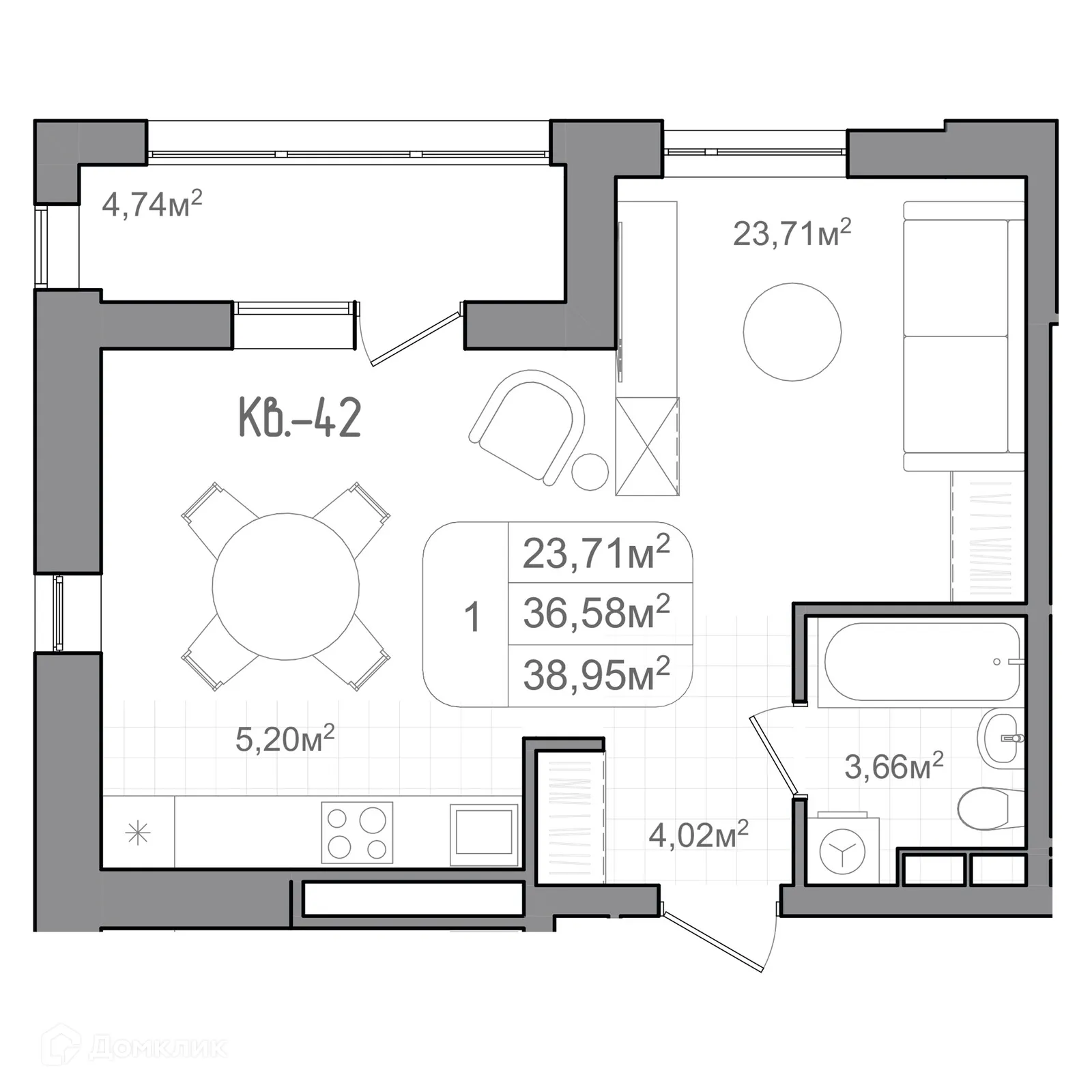 Фото квартиры в ЖК ФАКУЛЬТЕТ