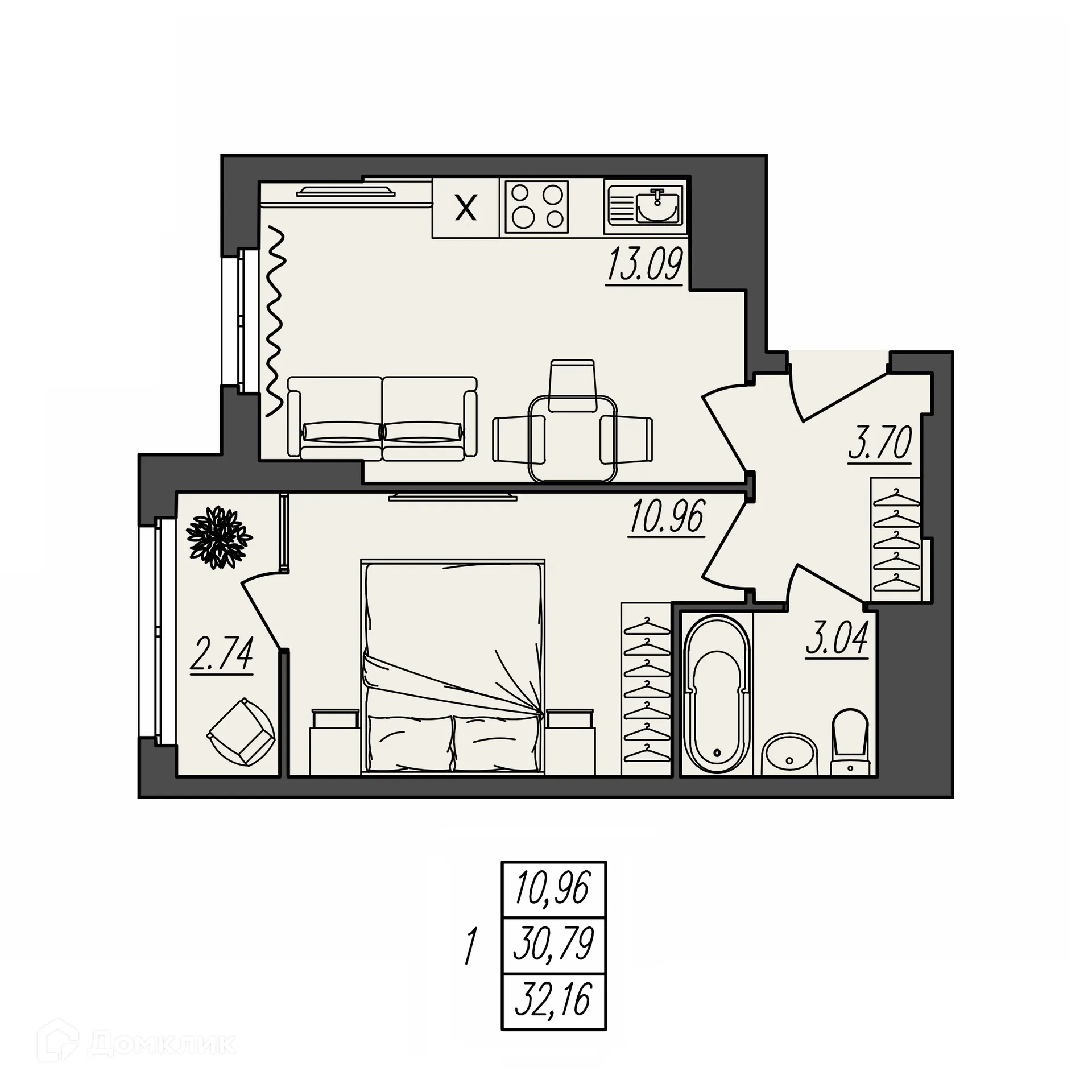 Фото квартиры в ЖК БЕРЕГ ВОЛГИ