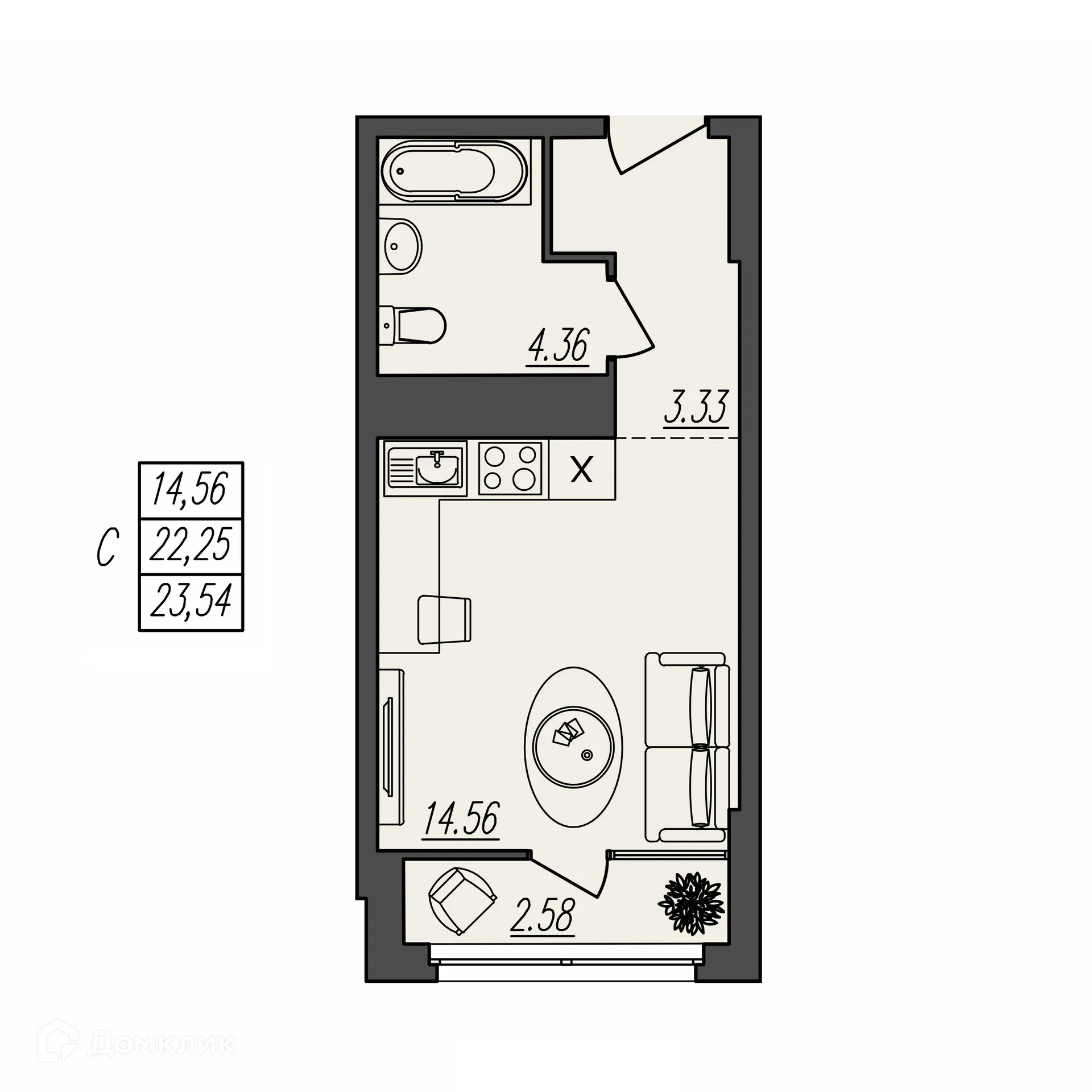 Фото квартиры в ЖК БЕРЕГ ВОЛГИ