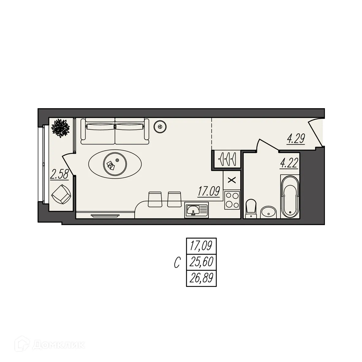 Фото квартиры в ЖК БЕРЕГ ВОЛГИ