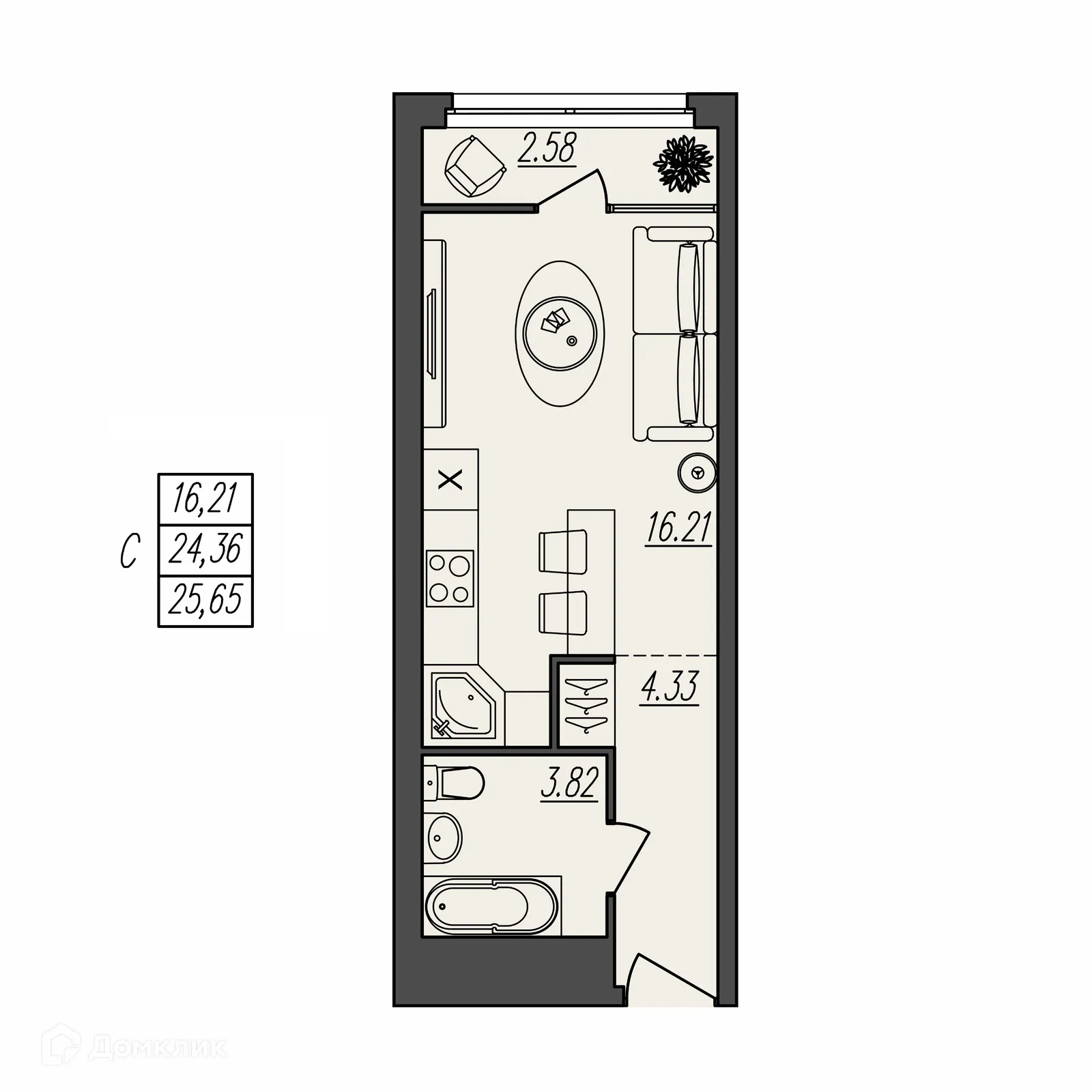 Фото квартиры в ЖК БЕРЕГ ВОЛГИ