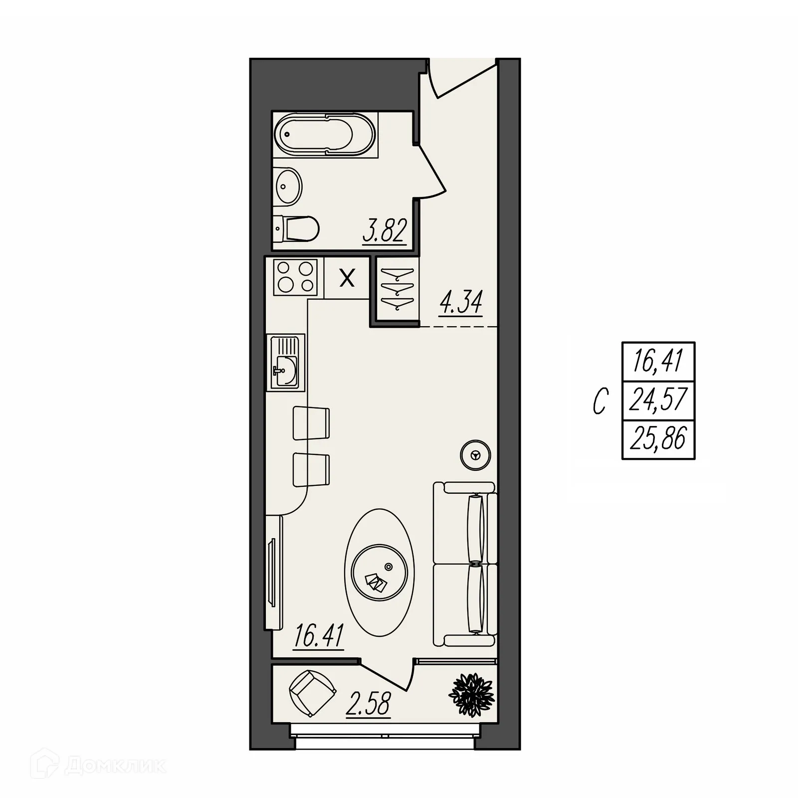 Фото квартиры в ЖК БЕРЕГ ВОЛГИ