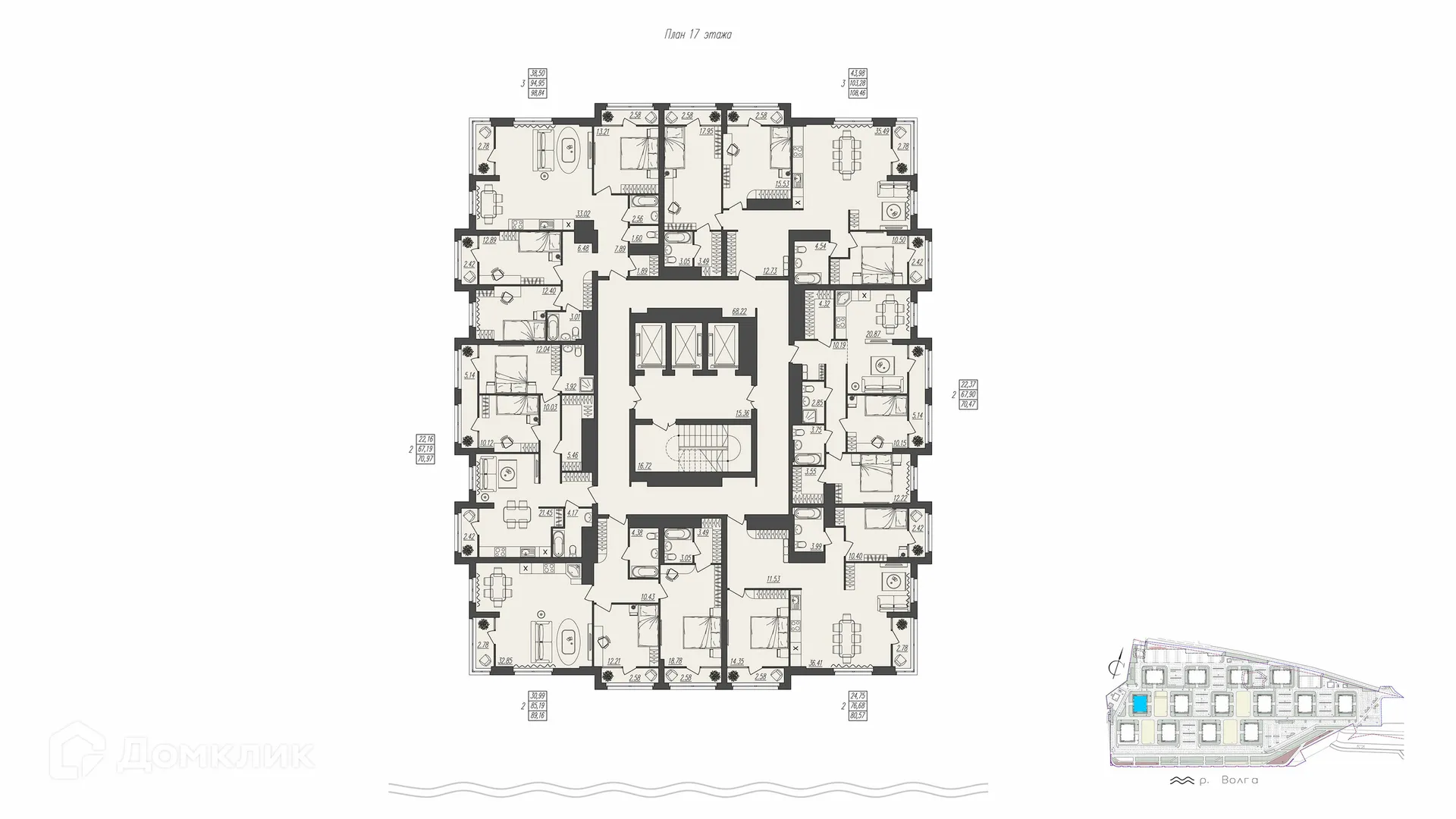 Фото квартиры в ЖК БЕРЕГ ВОЛГИ