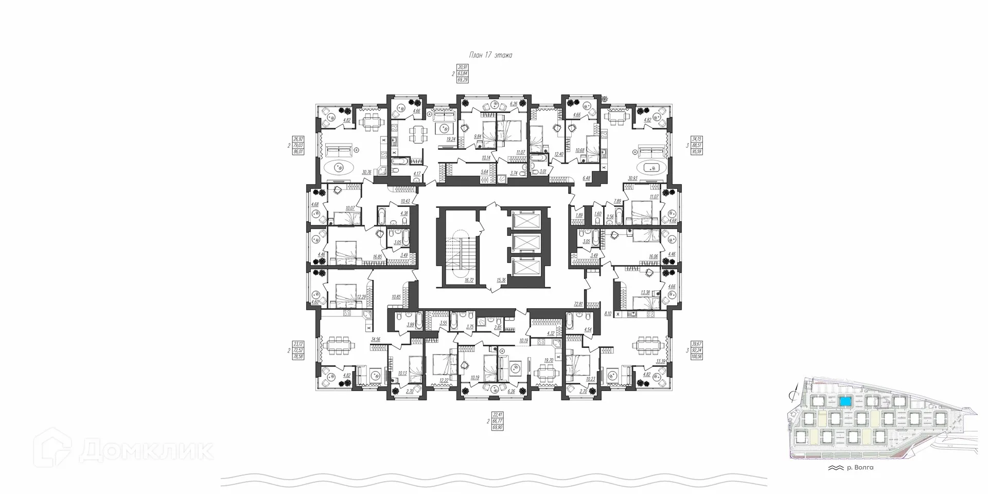 Фото квартиры в ЖК БЕРЕГ ВОЛГИ