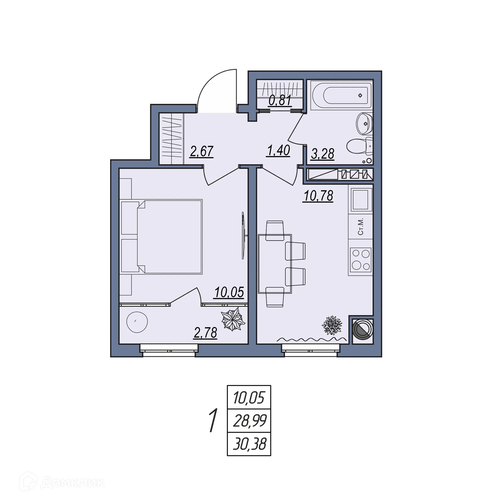 Фото квартиры в ЖК Новый