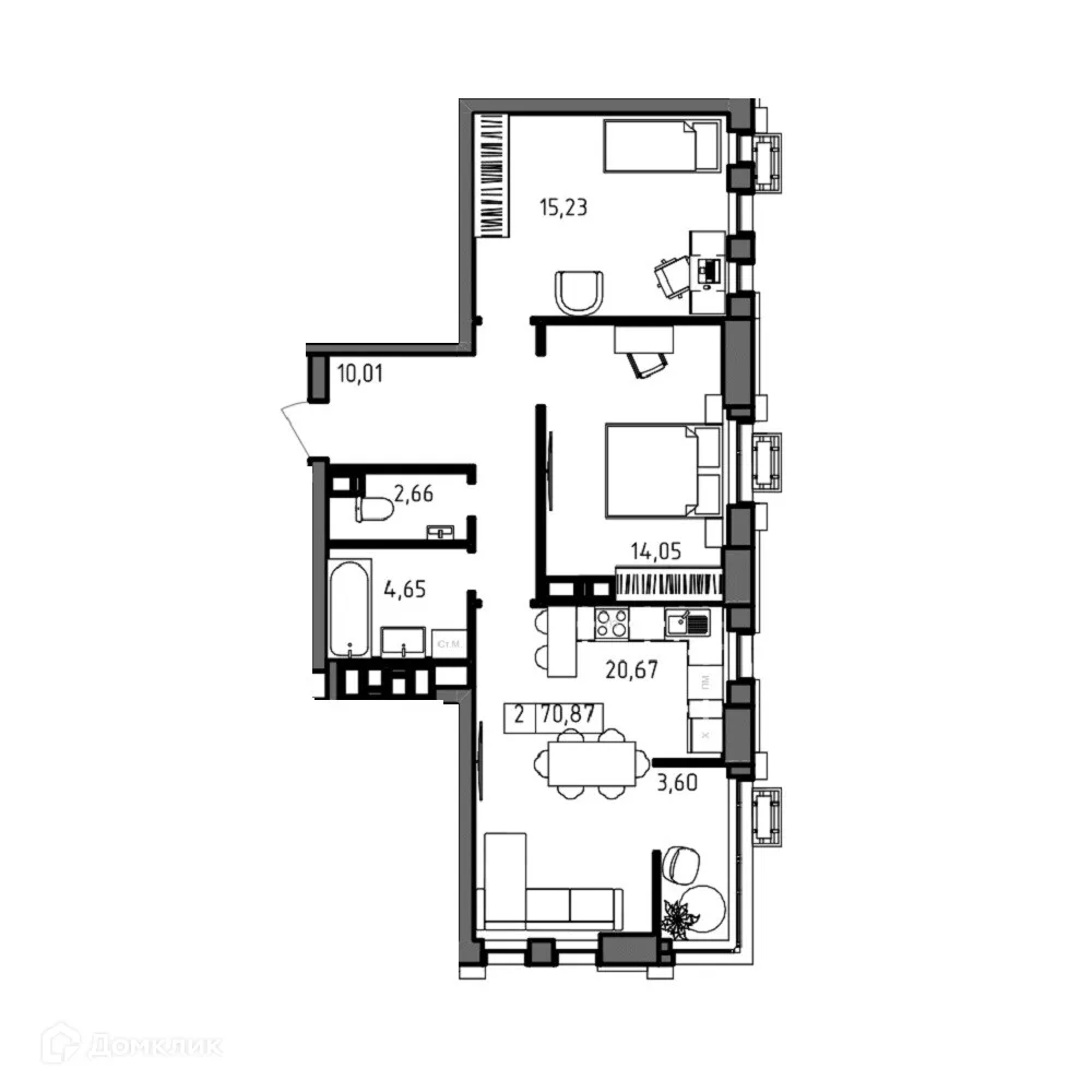 Фото квартиры в ЖК ОМЕГА