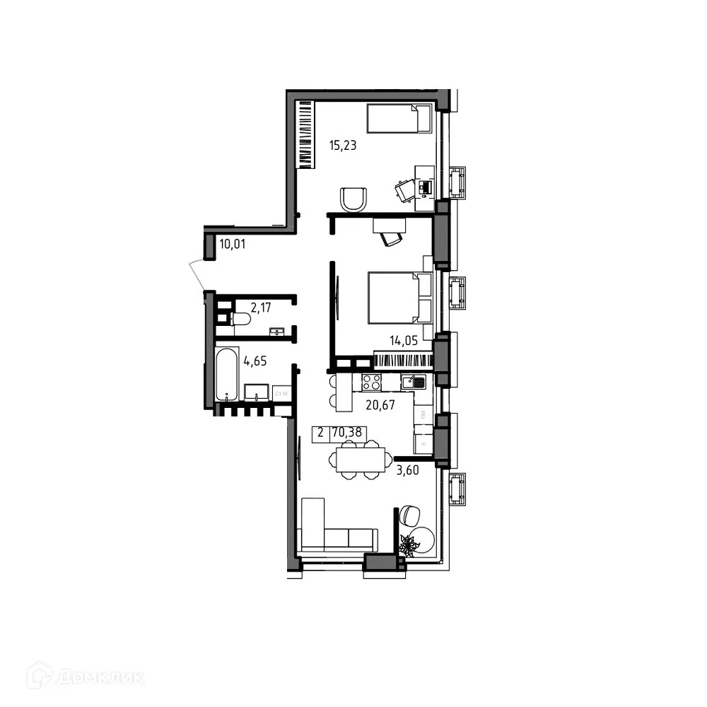 Фото квартиры в ЖК ОМЕГА