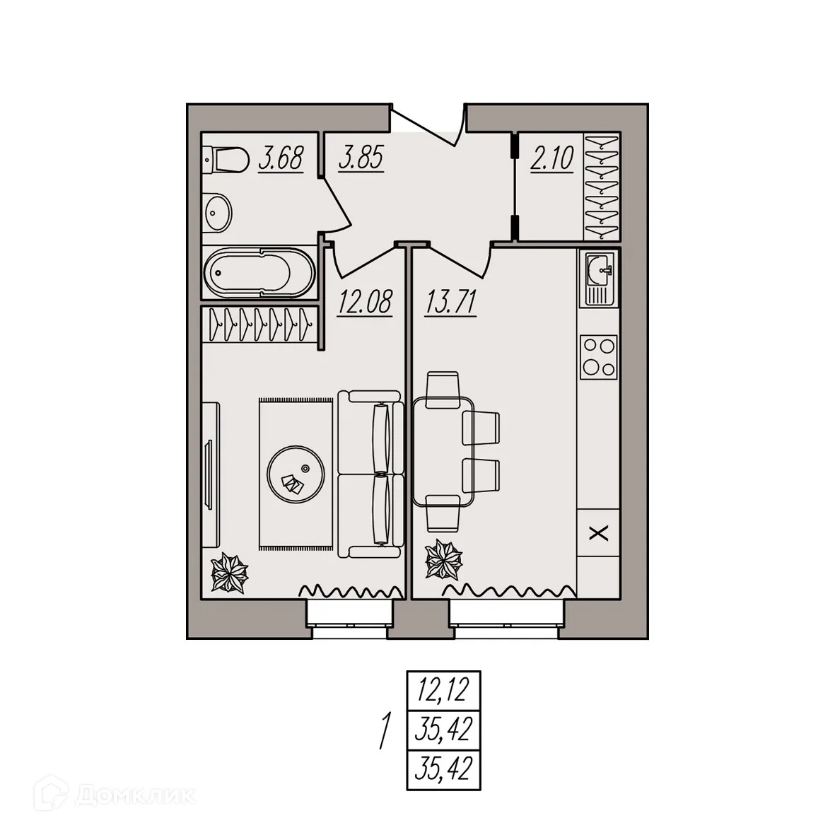 Фото квартиры в ЖК Герои