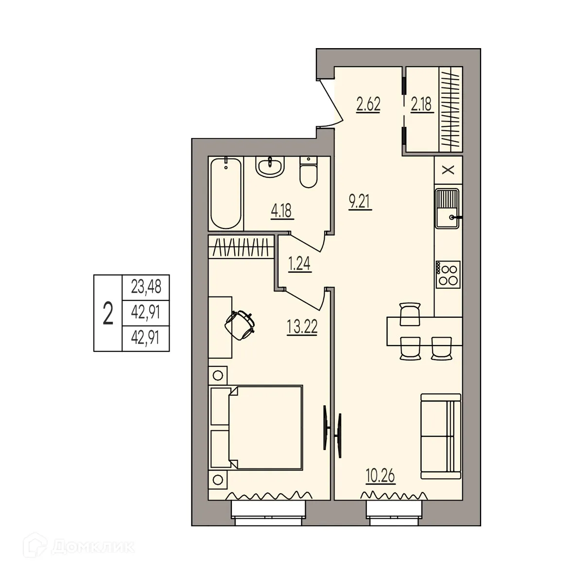 Фото квартиры в ЖК Герои