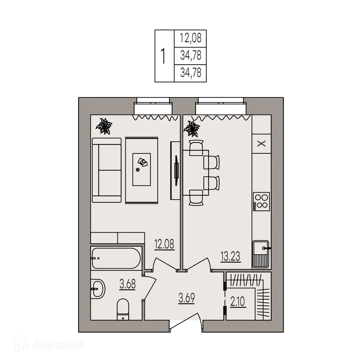 Фото квартиры в ЖК Герои