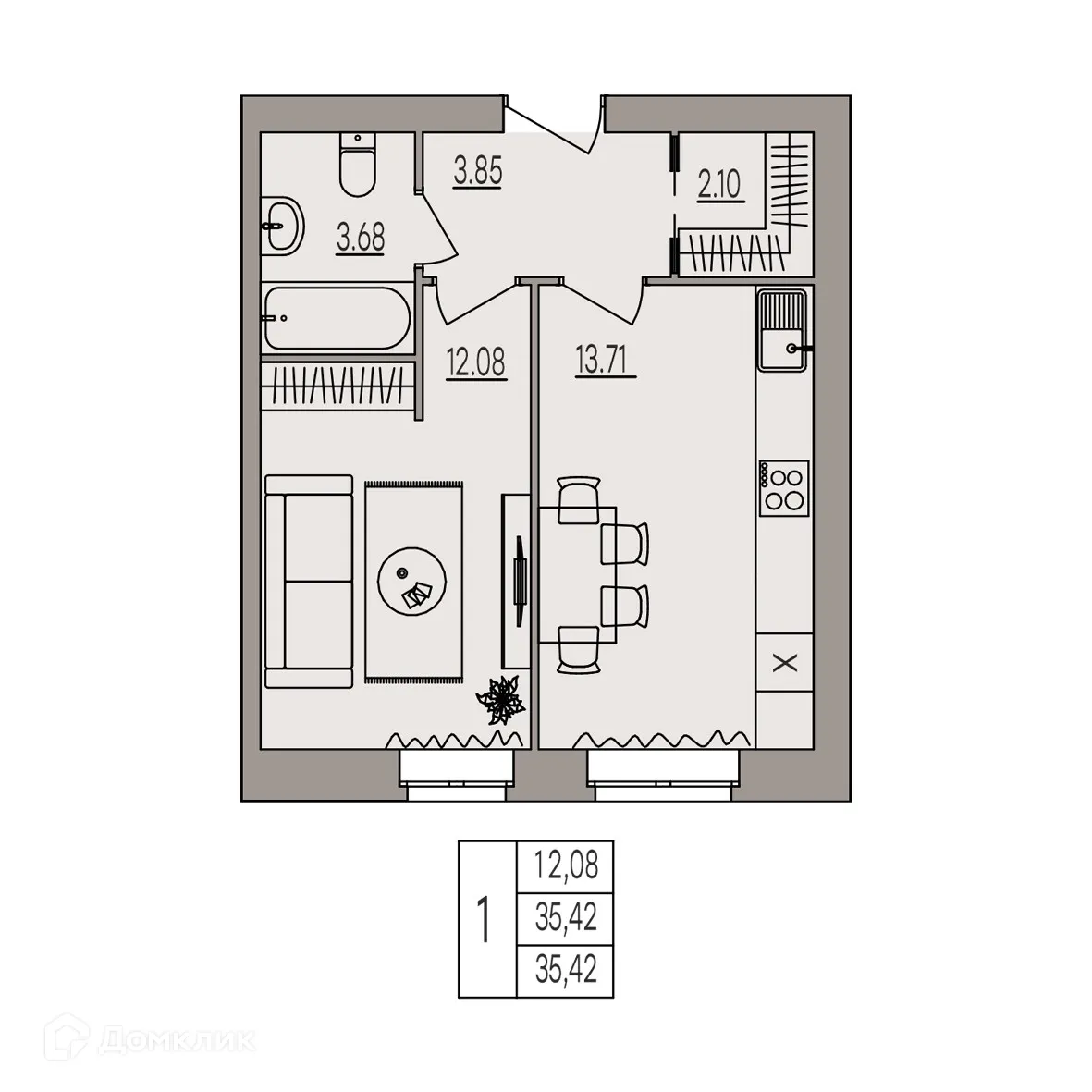 Фото квартиры в ЖК Герои