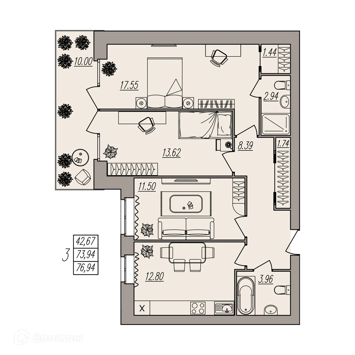 Фото квартиры в ЖК Герои