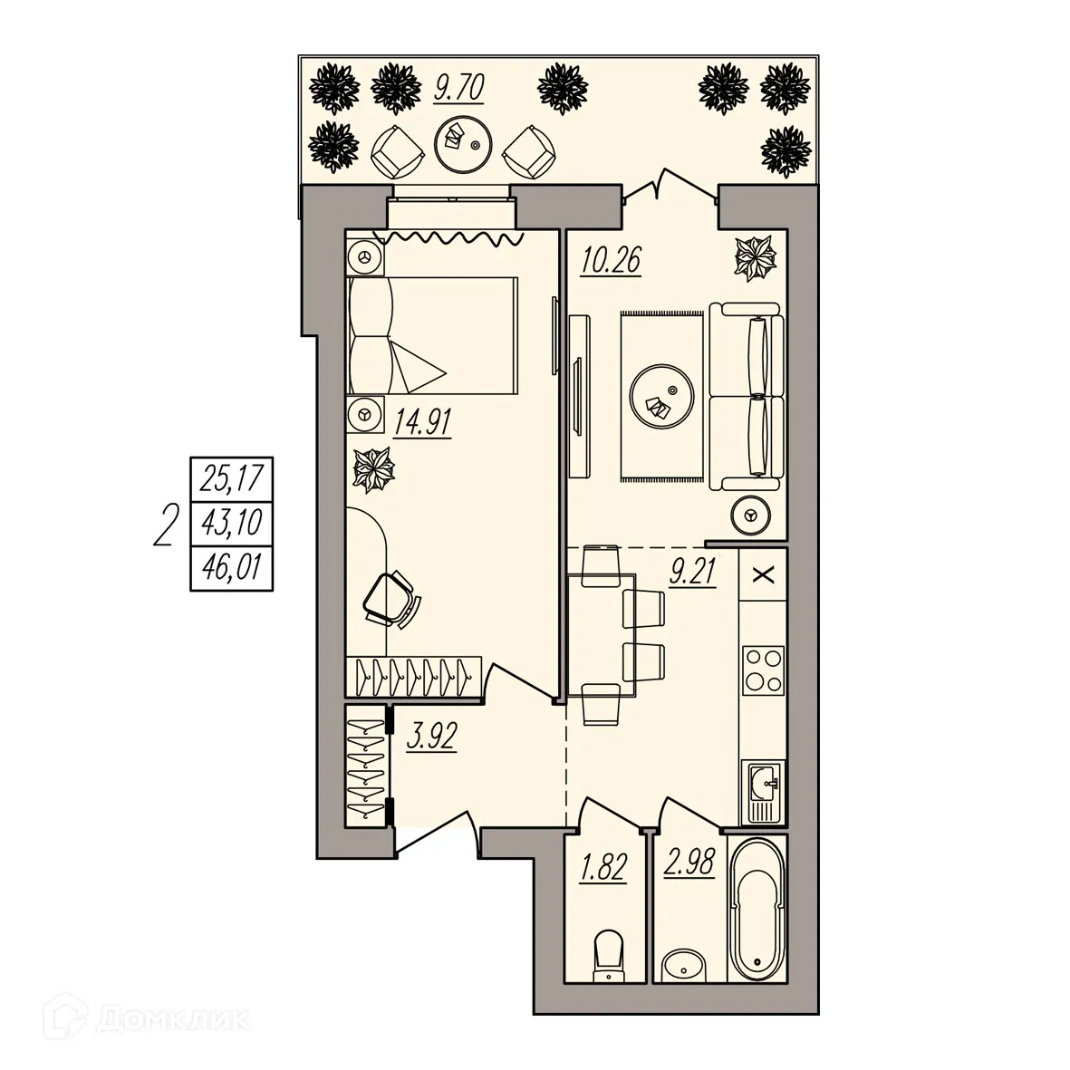 Фото квартиры в ЖК Герои
