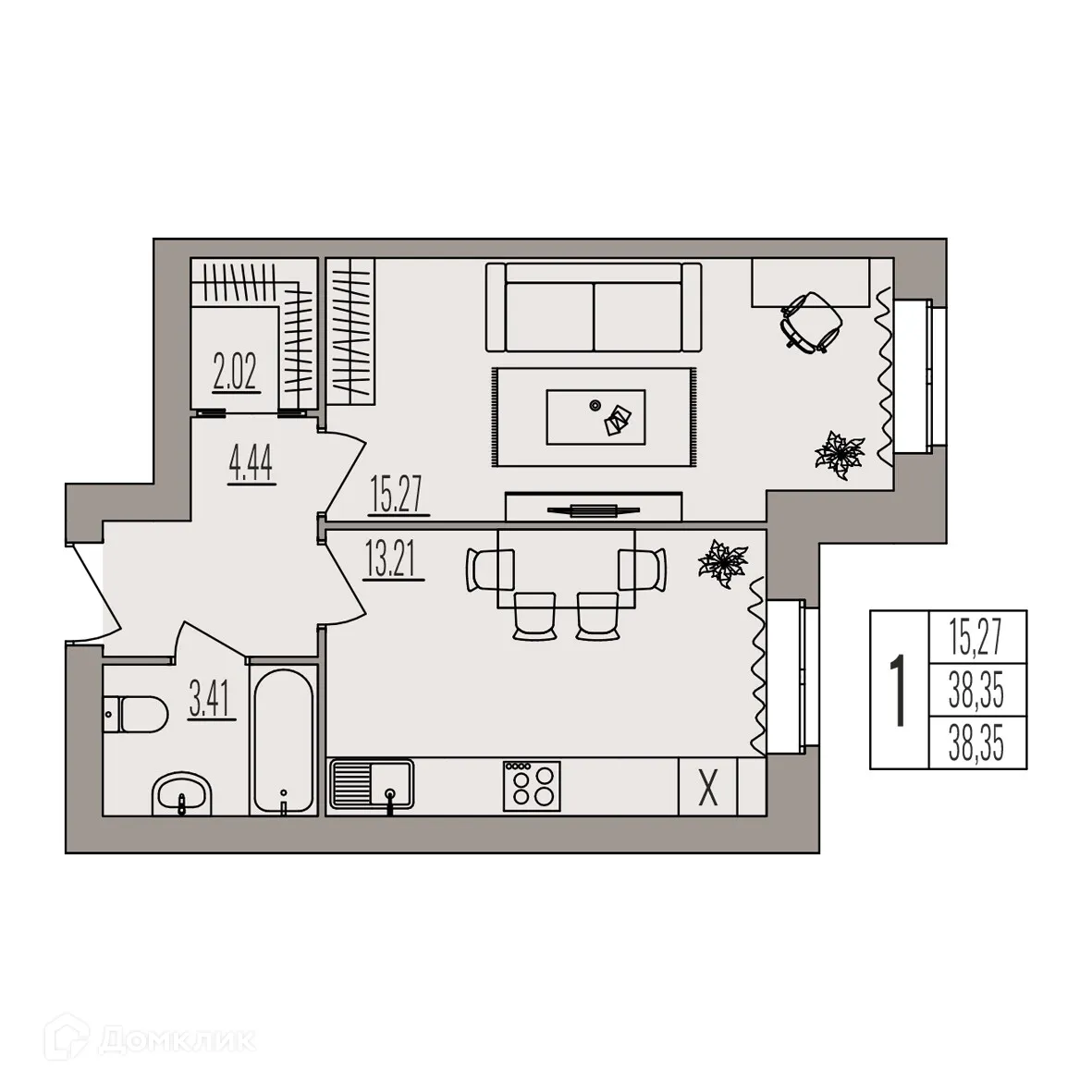 Фото квартиры в ЖК Герои