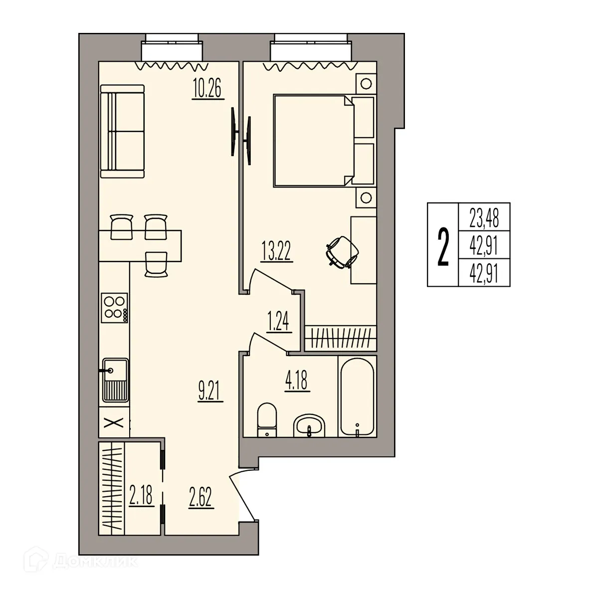 Фото квартиры в ЖК Герои