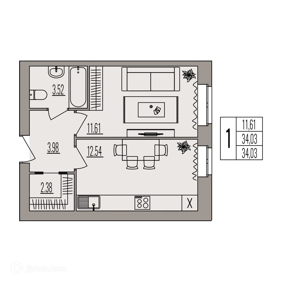 Фото квартиры в ЖК Герои