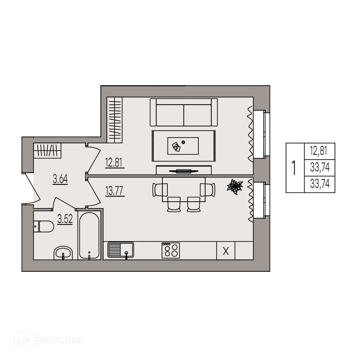 Фото квартиры в ЖК Герои