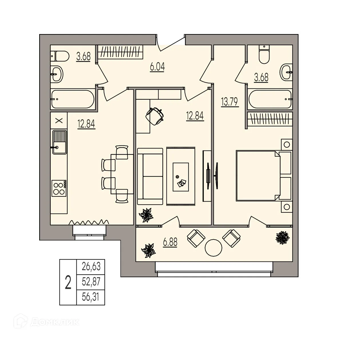 Фото квартиры в ЖК Герои