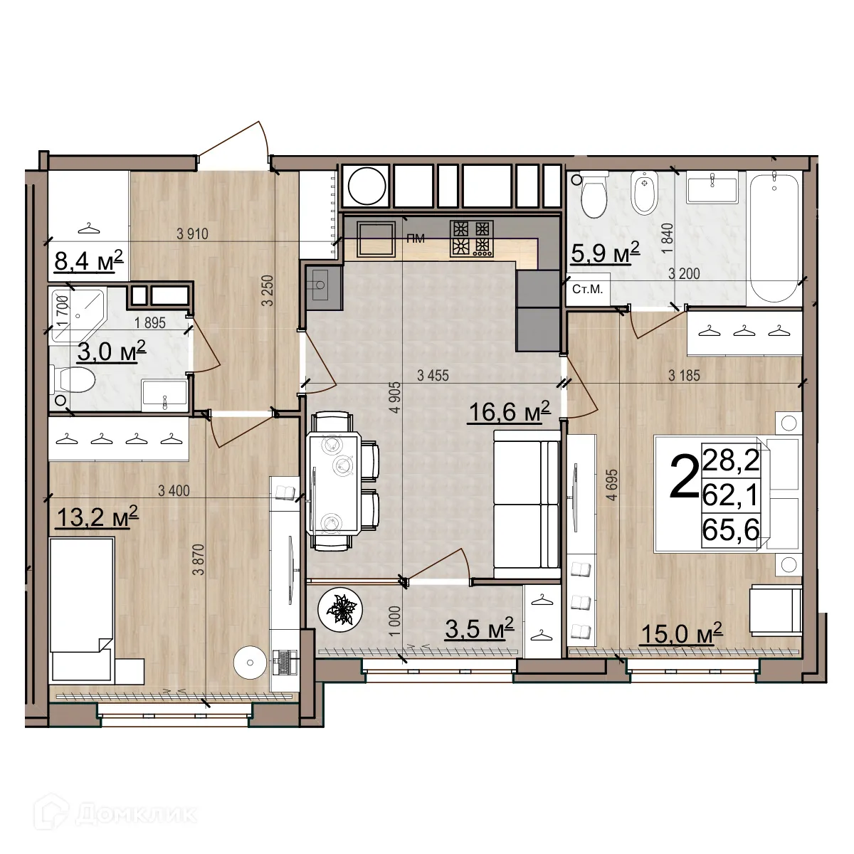 Фото квартиры в ЖК Еврокласс-5