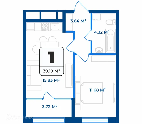 Квартира в ЖК Дом на Разина