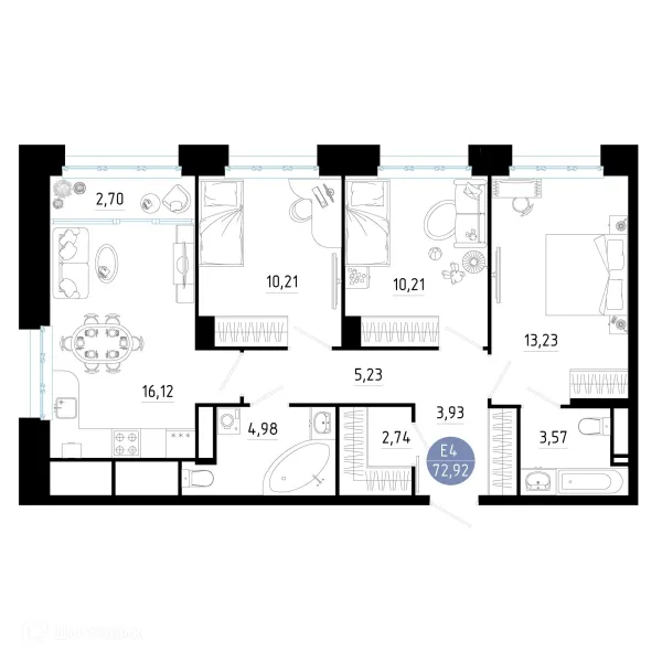 Квартира в ЖК РОЩА