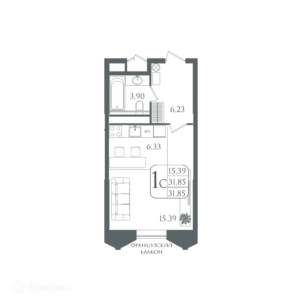 Фото квартиры в ЖК DOLCE VITA